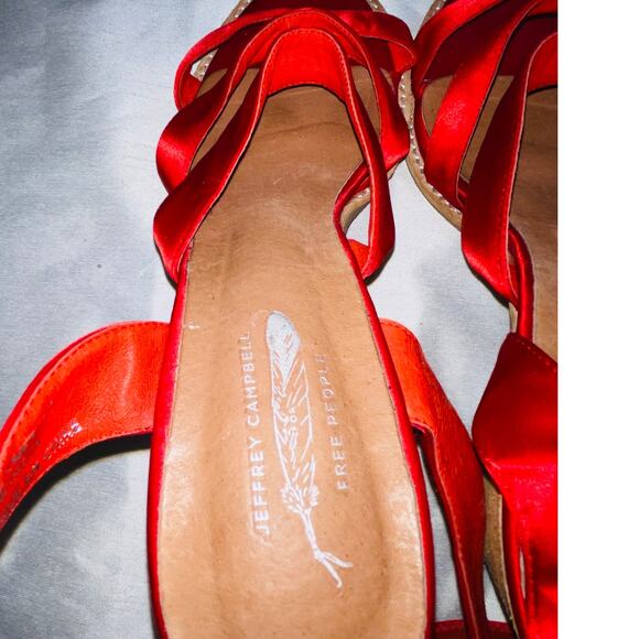 Jeffrey Campbell X Free People Sandals - Women's Size 10 - Satin‎ Straps - Picture 11 of 12